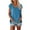 Blue, variant on BiZtdJrK Cap Sleeve Tops for Women V Neck Loose Fit Summer Vacation T Shirts Comfy Casual Street T Shirt with Chest Pocket Sky Blue XL