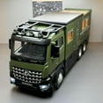 thumbnail image 2 of 1:18 Scale Green Alloy Off-Road RV Model with Sound & Light Effects - 28cm Length, 655g Weight, Zinc Alloy & Plastic Construction, Working Headlights, Foldable Mirrors, Coasting Function, Horn Sound,, 2 of 5
