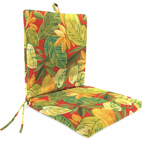 Jordan Manufacturing Outdoor Patio Cleanlook Chair Cushion - 4 Pack ...