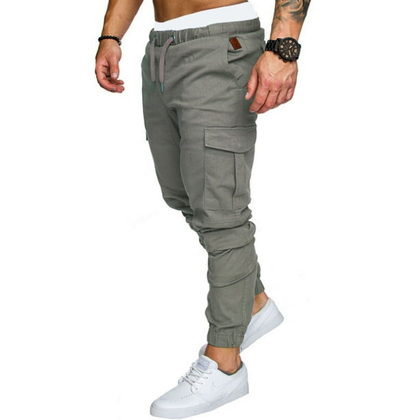 luethbiezx - Mens Slim Fit Joggers Pants Outwork Elastic Sports Casual ...