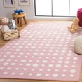 thumbnail image 2 of SAFAVIEH Kids Neutral Polka Dots Area Rug, Pink/Ivory, 8' x 10', 2 of 8