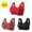 Red, variant on Itsame 3PC Bras for Women's Full Support Everyday Sports Bra Set Comfortable Breathable Wireless Comfort Bralette Set Red Size 2XL