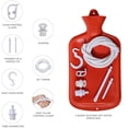 thumbnail image 3 of Rubber Douche / Enema Bag, Hot Water Bottle Combination System Kit for Men and Women, Reusable Colonic Kit Used for Coffee and Water Manual Pressure Enema, 3 of 8