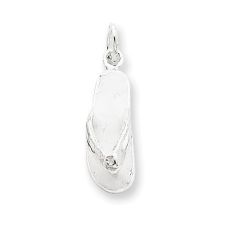 Sterling Silver Flip Flop Charm - Sterling Silver Flip Flop Charm