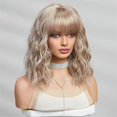 thumbnail image 2 of Short Curly Ash Synthetic Wigs for Women Daily Cosplay Natural Wig-B, 2 of 5