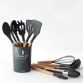 thumbnail image 3 of Ensemble d'Ustensiles de Cuisine en Silicone Antiadhésif 12 Pcs, 3 of 4