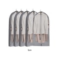 thumbnail image 2 of Naiovety Paquete de 5 bolsas para colgar ropa para el hogar, gran capacidad, no tejida, Vertical, a prueba de humedad, ropa, camisa, traje, organizador, Almacenamiento y organización del hogar Gris Naiovety HA066887-02, 2 of 6