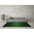 thumbnail image 3 of Ahgly Company Indoor Round Abstract Emerald Green Contemporary Area Rugs, 5' Round, 3 of 4