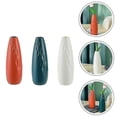thumbnail image 3 of 3Pcs Imitation Glazing Vase Set for Artistic and Eye-Catching Decor, 3 of 3