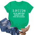 thumbnail image 1 of TSADFHJI Chemises pour Femmes Tendance Mode Décontractée Imprimée Col Rond Manches Courtes Chandail T-Shirt m Vert, 1 of 5
