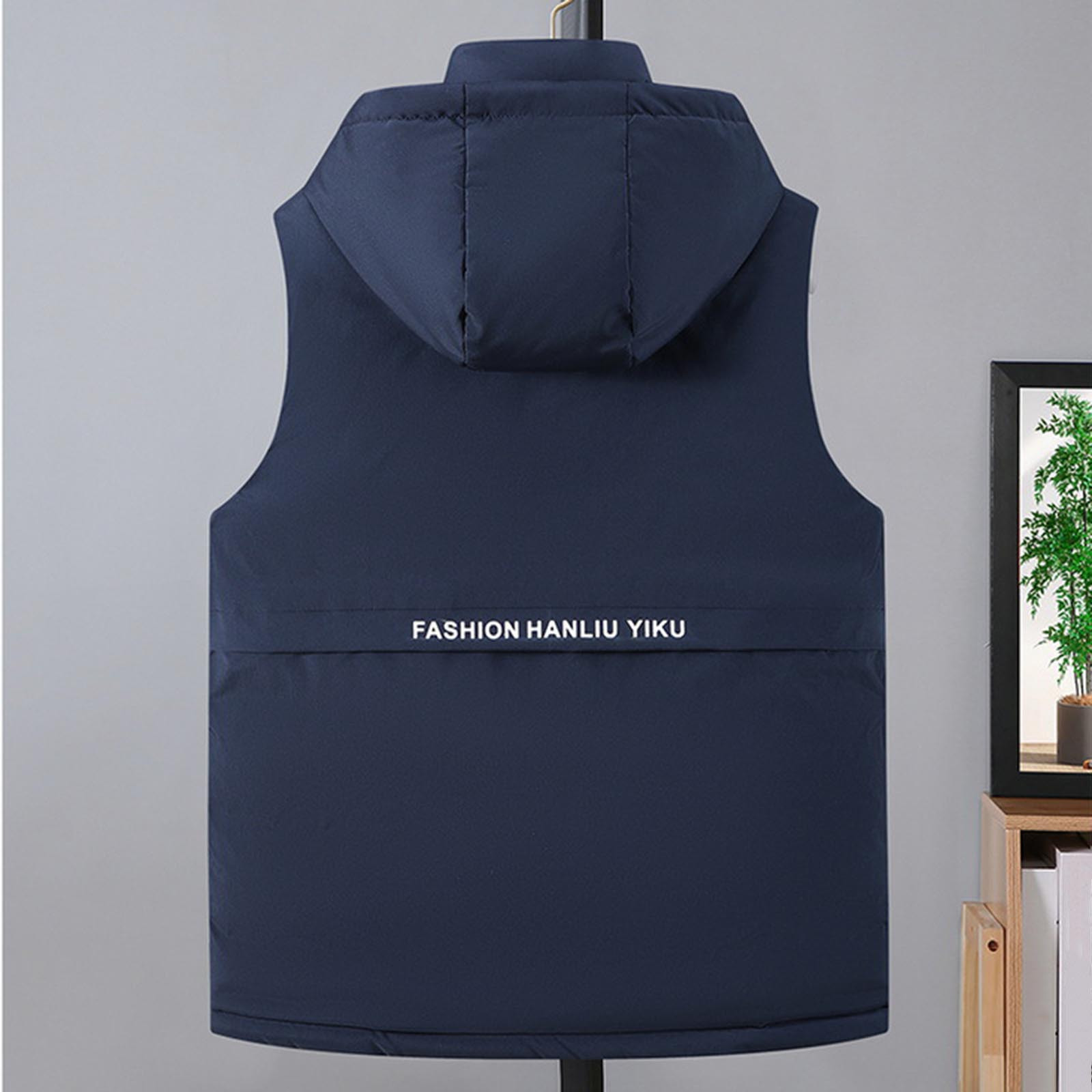 ZACPNCV Mens Lightweight Softshell Vest Windproof Sleeveless Jacket Zip Up Fleece Lined Vest Outerwear for Golf Running