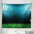 thumbnail image 1 of Digital Tapestry, Night at Stadium with Reflections on Grass Champion Show Performance Image, Fabric Wall Hanging Decor for Bedroom Living Room Dorm, 5 Sizes, Forest Green Teal, by Ambesonne, 1 of 1