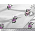 thumbnail image 2 of Soimoi Poly Georgette Fabric Leaves & Floral Block Print Sewing Fabric Yard 52 Inch Wide, 2 of 3