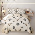 thumbnail image 2 of jejeloiu Vintage Western Bull Skull Quilt Full Kids,Rustic Desert Print Full Bedspread Sets For Boy,3 Pieces, 2 of 7