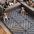 thumbnail image 4 of 44Pcs Diagonal Stripe Patio Deck Tiles, 12 x 12in, Waterproof Interlocking Floor Tiles for Porch, Poolside, Balcony, Backyard, Dark Gray, 4 of 5