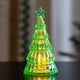 thumbnail image 4 of Adornos navideños Mini árbol de Navidad de cristal luminoso Adorno de escritorio Regalo navideño para niños Luces decorativas, 4 of 6