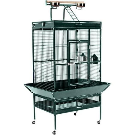 Prevue Pet Products Wrought Iron Select Cage - Sage - 30in.L x 22in.D x 63in.H