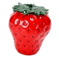 thumbnail image 3 of Tarro de Hojas de Té de Cerámica Sunnimix con Forma de Fresa Rojo, 3 of 8