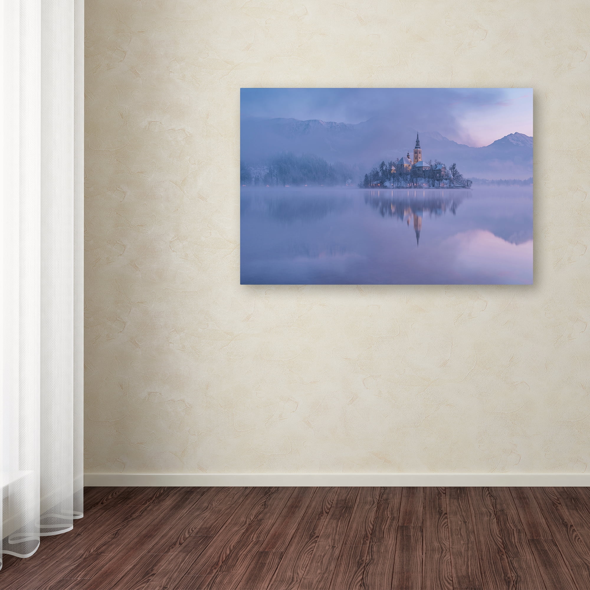 Trademark Fine Art 'Lake Bled' Canvas Art by Ales Krivec