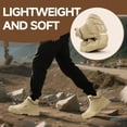 thumbnail image 4 of LAoutun Work Boots for Men Lightweight Steel Toe Shoes Comfortable Construction Work Shoes Beige, 4 of 6