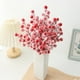 thumbnail image 1 of Corona de flores artificiales navideñas con ramas de frutos rojos, nieve y escarcha, decoración de espuma, 12 frutos (paquete de 10). Decoración festiva para árbol de Navidad, ideal para el, 1 of 8