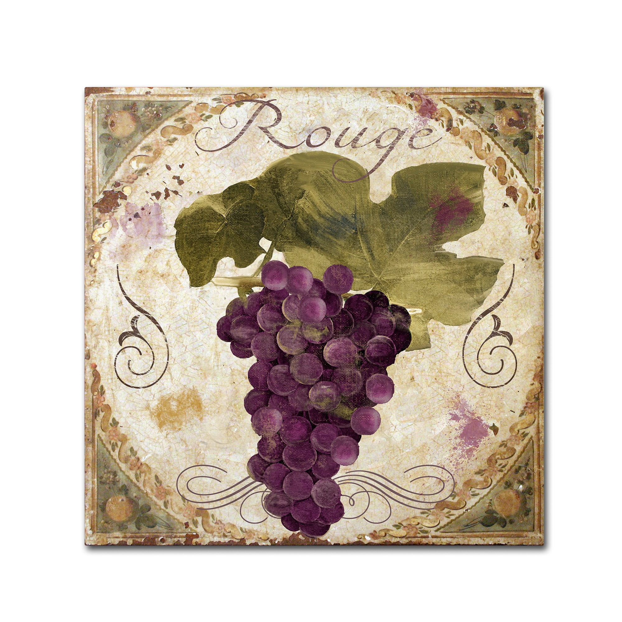 Trademark Fine Art "Tuscany Table Rouge" Canvas Art by Color Bakery