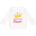 thumbnail image 2 of Inktastic 4th Birthday Princess is Four Toddler Sweatshirt, 2 of 4