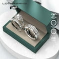 thumbnail image 5 of Wedding Ring Sets His And Hers Couples Women 925 Sterling Silver Moissanite Man Titanium Wedding Bands, 5 of 6