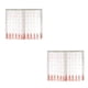 thumbnail image 2 of Inteprter Cortinas transparentes para ventana, decoraciones para habitaciones, cenefa, decoraciones colgantes, sala de estar, estudio, cortina Rosa 1*1.2 m 2Conjunto, 2 of 6