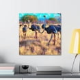 thumbnail image 3 of Ostriches in Flamboyance - Canvas, 3 of 10