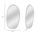 thumbnail image 3 of Moe's Home Collection Foundry Mirror Oval White, 3 of 5