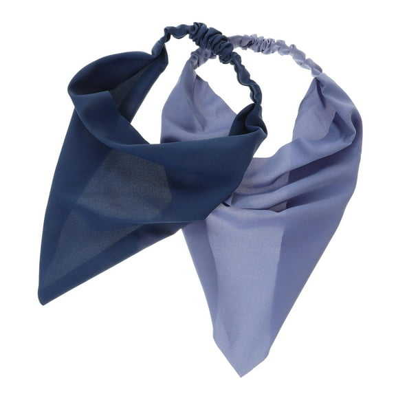 LEORX 2Pcs Elastic Bandana Scarf Headband Assorted Colors Lightweight Cloth for Casual Formal Wear