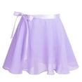 thumbnail image 5 of Venjoe Kids Big Girls Cotton Wide Camisole Ballet Dance Dress Gymnastics Leotard with Wrap Skirt Lavender 3XL, 5 of 7