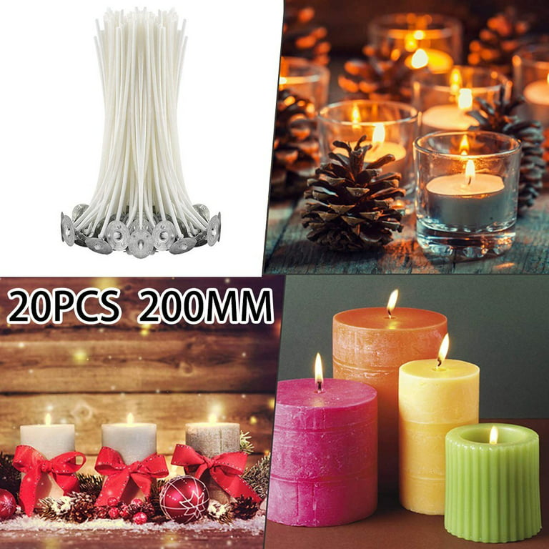 200 PCS Votive Wicks Paper Core 3-inch Candle Making Pretabbed and