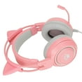 thumbnail image 2 of Auriculares para juegos Bling Bling SYG25 con orejas de gato con conector USB de 3,5 mm rosa, 2 of 12
