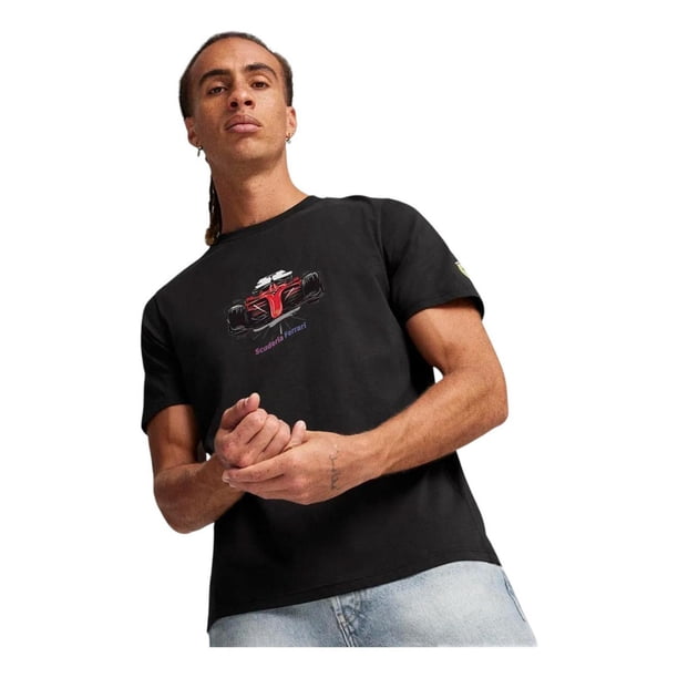 Playera Puma Hombre Ferrari Scuderia Race Graphic Negro negro L