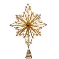 thumbnail image 5 of Kurt S. Adler AD2802 15.5 in. 30-Light Fairy Light Gold Star Treetop, 5 of 5