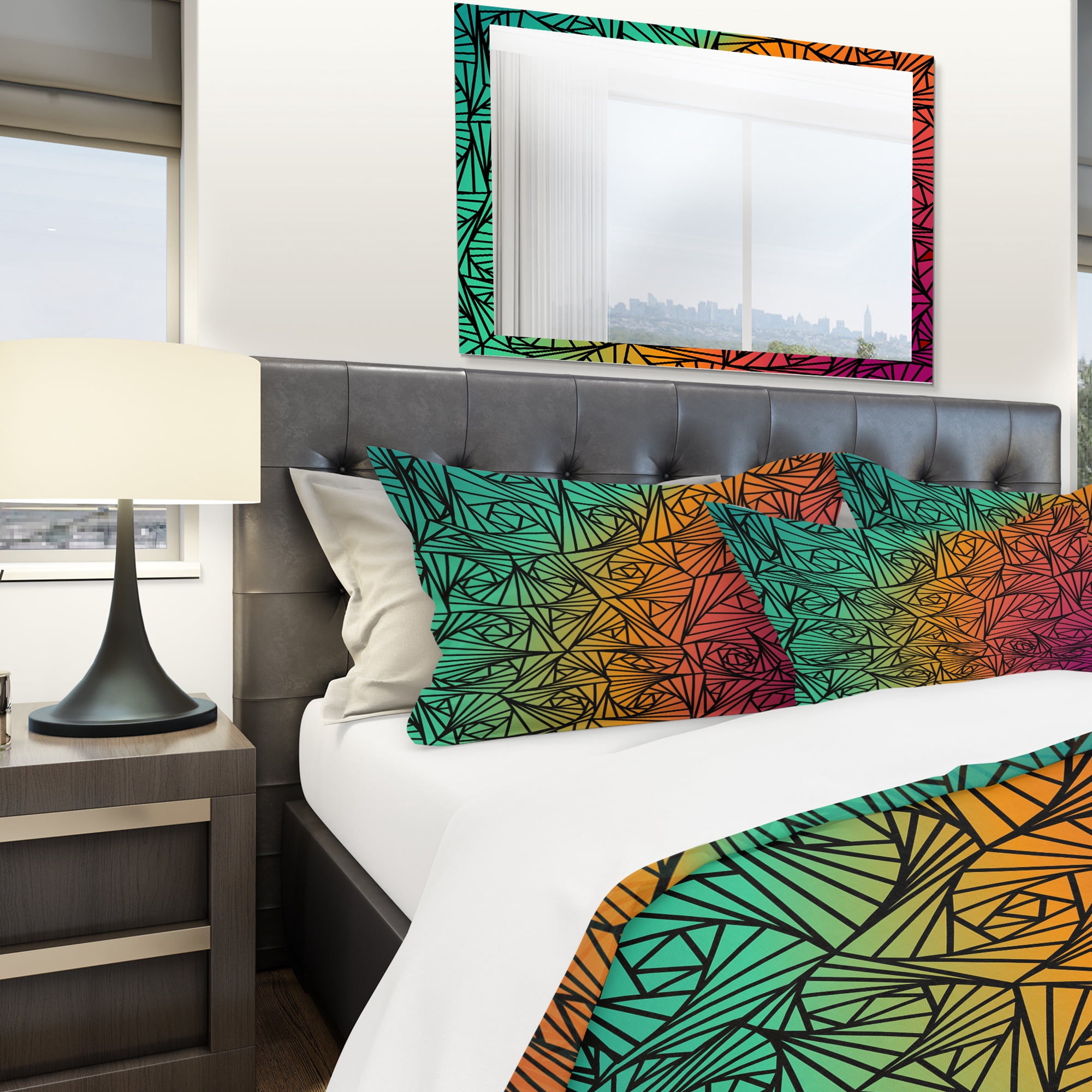 Designart 'Stylish Abstract of Volumetric Spiral' Modern & Contemporary Duvet Cover Set