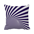 thumbnail image 1 of Illusion Lines Loop Repeat Tunnel Throw Pillow Sleeping Sofa Cushion Cover, 1 of 3