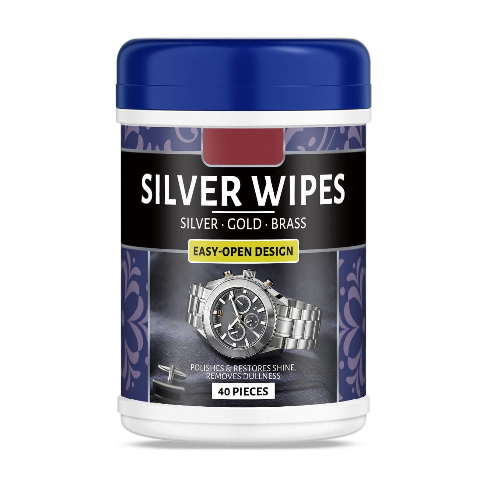 cpengpj Premium Silver Cleaning Wipes for Tarnish Removal, Anti-Tarnish Polishing Cloths for Jewelry, Tableware Restoration with Safe pH Formula