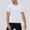 White, variant on YLSDY Men's Compression Shirts, Compression Shirts for Men Short Sleeve Athletic, Quick Dry Workout T Shirts Base Undershirt Navy L