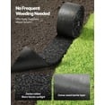 thumbnail image 3 of VEVOR Rubber Mulch Mat Roll, 2 Rolls 120 x 4.5 in, Recycled Rubber Permanent Mulch Edging Border, Natural-Looking Flower Barrier with Stakes, 0.5 in Thick Cuttable Garden Edgings for Landscaping, 3 of 9