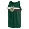 thumbnail image 2 of Men's Fanatics Hunter Green Milwaukee Bucks Wild Game Tank Top, 2 of 3