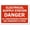 Warning Sign 4, variant on Emergency Exit Push Until Alarm Sounds Sign, 8"x12" Outdoor Safety Decorative Signal Sign, 15-Second Open Delay