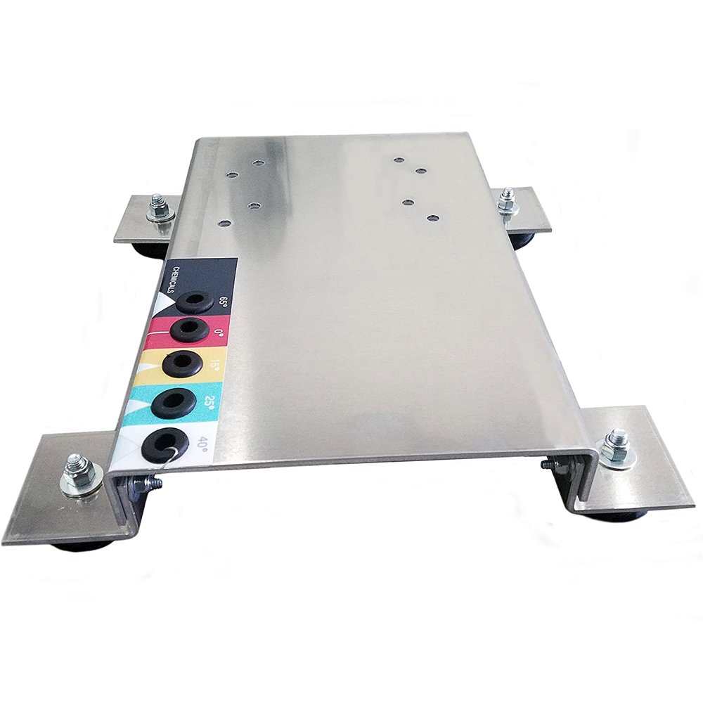 Pressure Washer Skid Base Plate Frame, Aluminum with Rubber Feet