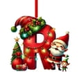 thumbnail image 1 of Colgante acrílico para árbol de Navidad | Adorno con inicial de 26 letras para decoración navideña | Regalo familiar personalizado para fiestas navideñas | Decoración para el árbol del hogar, 1 of 5