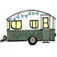 thumbnail image 3 of CafePress - Vintage Camper Trailer With Flags Light T Shirt - Men's Classic Graphic T-Shirt, 3 of 4