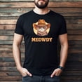 thumbnail image 5 of Novelty Genius "Meowdy" Funny Cat Shirt, Midweight Ringspun Cotton T-Shirt, Mens/Womens Fits, 5 of 5