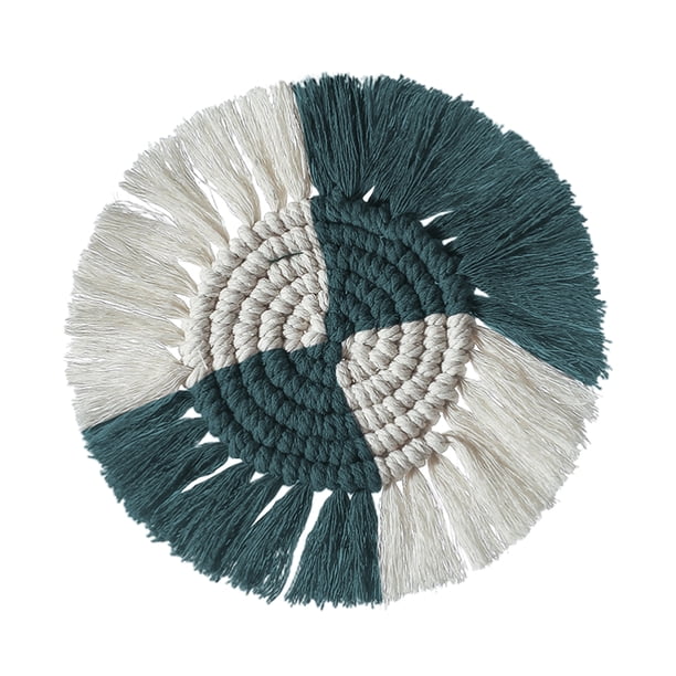 Aislamiento, Posavasos De Cuerda De Algodón Tejido A Mano, Tapete De Mesa De Comedor Resistente Al Calor Para Decoración De Mesa Kearding HA046397-01
