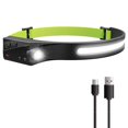 thumbnail image 3 of Linterna frontal LED recargable, 270 lúmenes, 230 grados, 5 modos de iluminación por inducción COB para niños y adultos, control por sensor de movimiento, para correr, pescar, 3 of 5